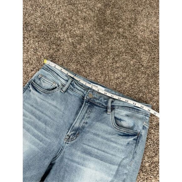 Bayeas Jeans Skinny Distressed Ripped Light Wash Blue Denim Stretch Women’s 30 - Picture 6 of 11